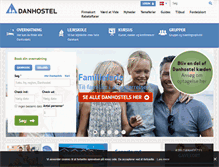 Tablet Screenshot of danhostel.dk